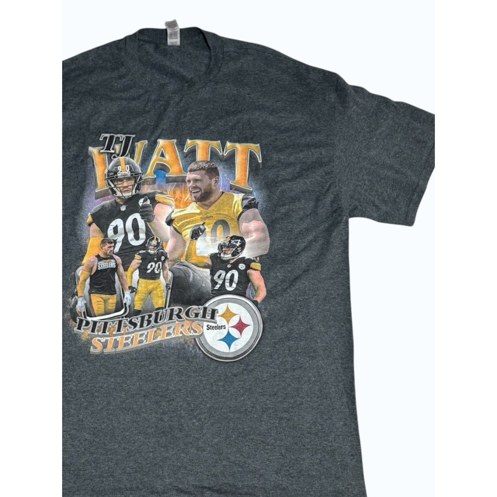 TJ Watt Steelers Shirt Bootleg Tee XL Graphic Shirt Fan Art Football‎ Pittsburgh